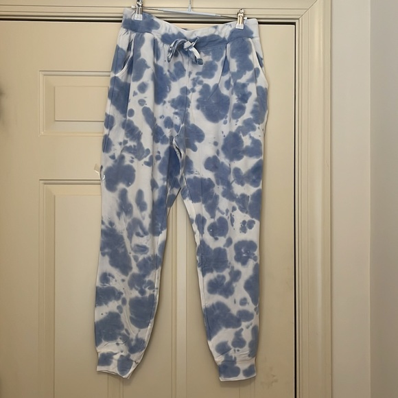 Mud Pie Bryant Blue Tie Dye Joggers/NWT/Medium - Picture 10 of 11
